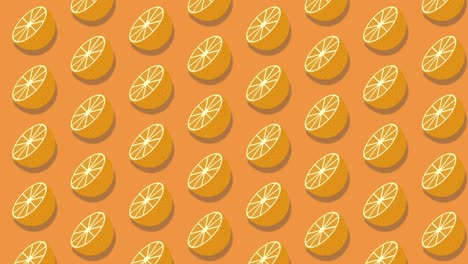 animación de bucle de ilustración naranja.