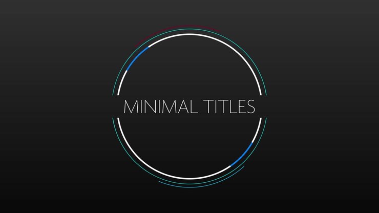 Minimalist Animated Motion Graphics Title Templates