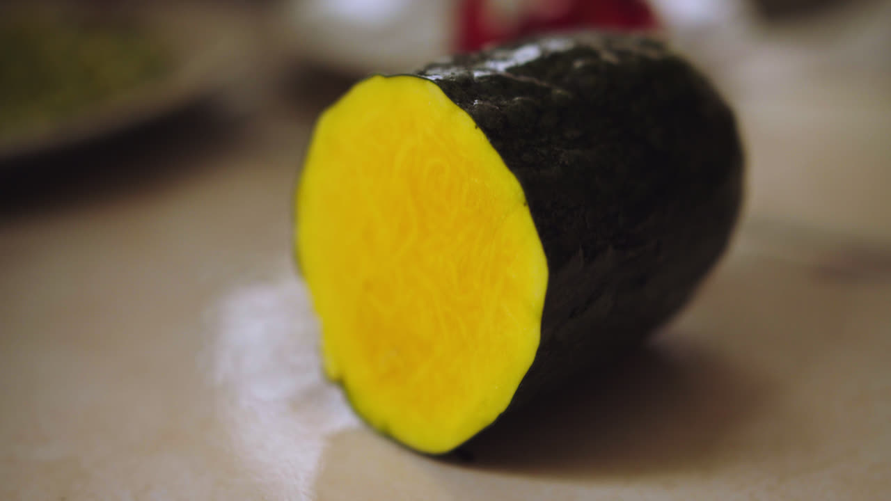 페루 성분 "zapallo loche"의 클로즈업