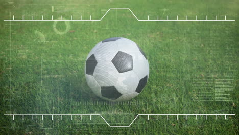 animation of data processing over football