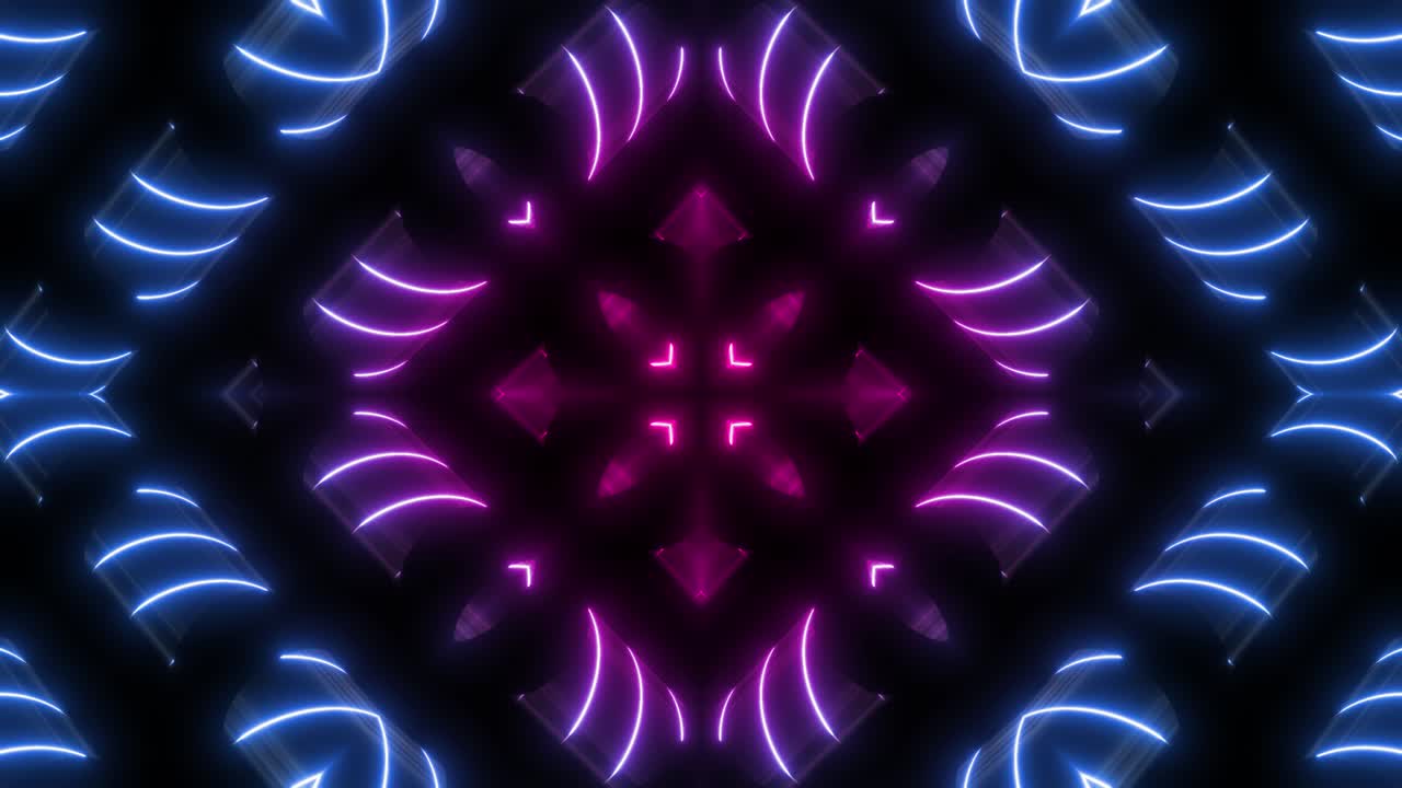 patrón geométrico de neón abstracto