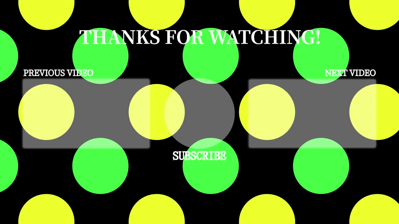 Dot moves end card ending screen motion graphics