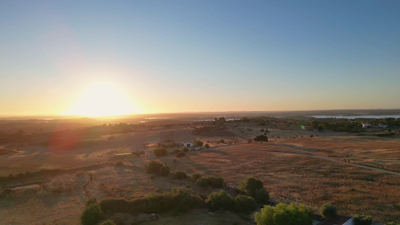 Alentejo Kırsalında Gün Batımı