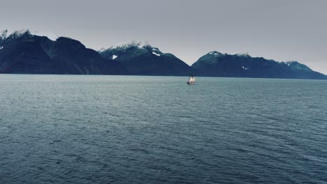 An-old-sailboat-crossing-the-fjord