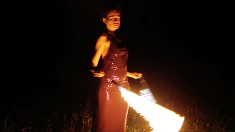 woman dancing with fire 29