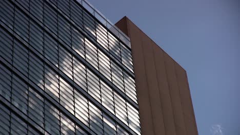 Medium-or-detail-shot-of-skyscraper-at-Podsdamer-Platz,-Berlin,-Germany