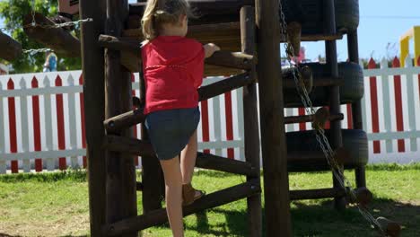 kids playing in the garden 4k