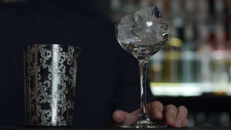 bartender preparing a cocktail