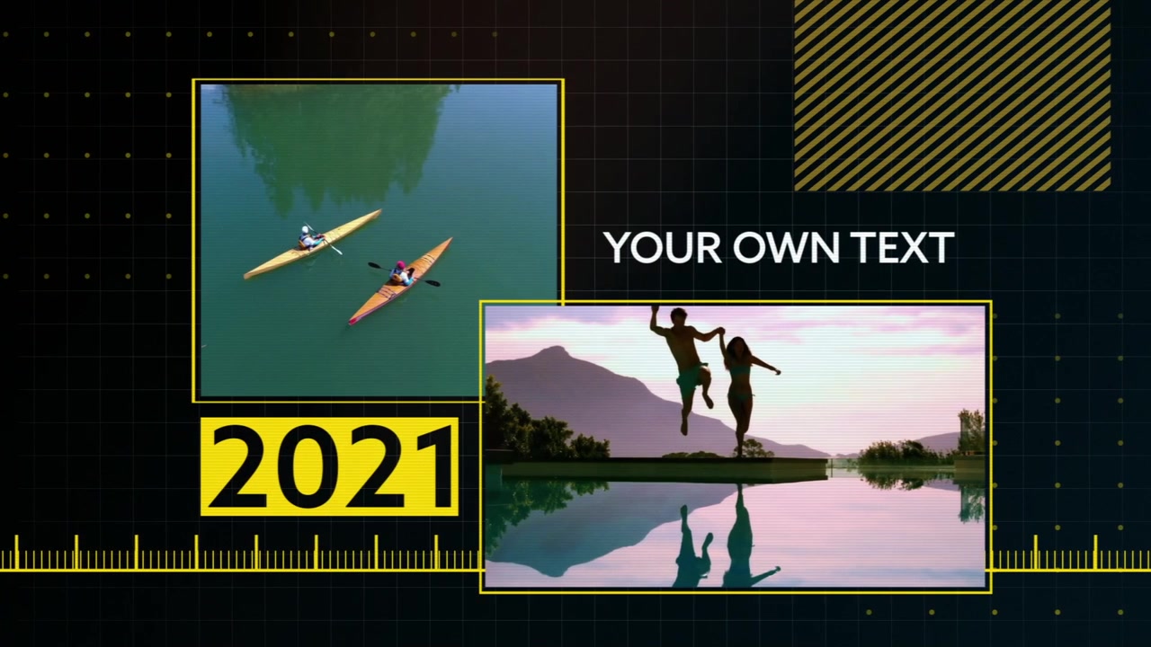 Dynamic Business Presentation Template with Split Screen Video Transitions