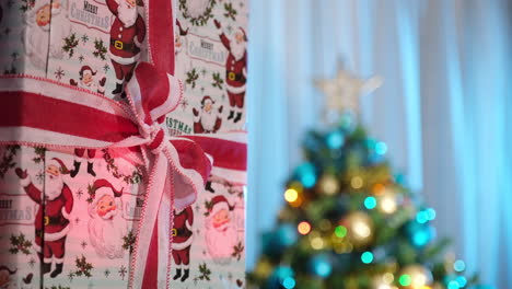 regalo de navidad cinta roja decoración del hogar