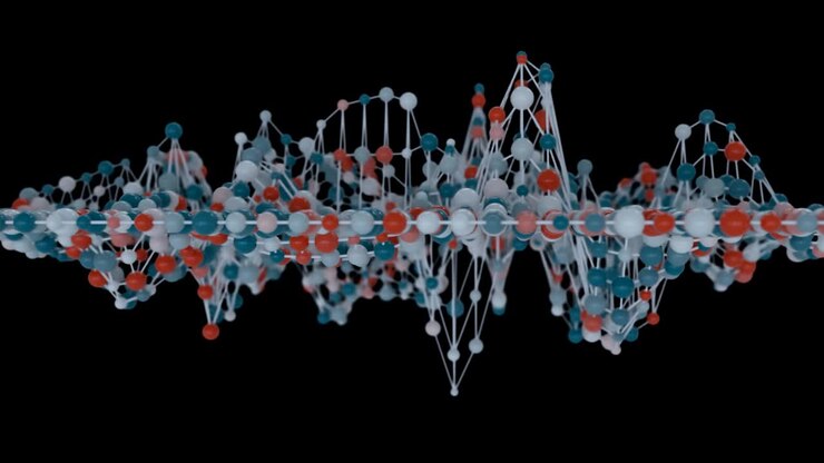 4K Network Molecule Mesh.