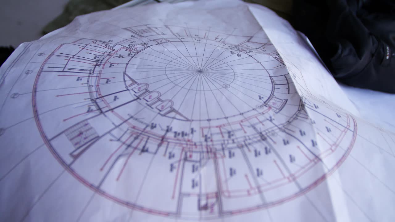 원형 건물 바닥 계획