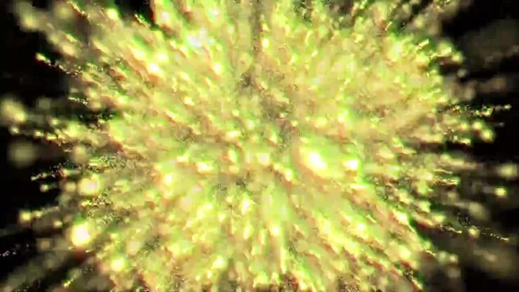 Christmas Transition Particles in Spiral Motion