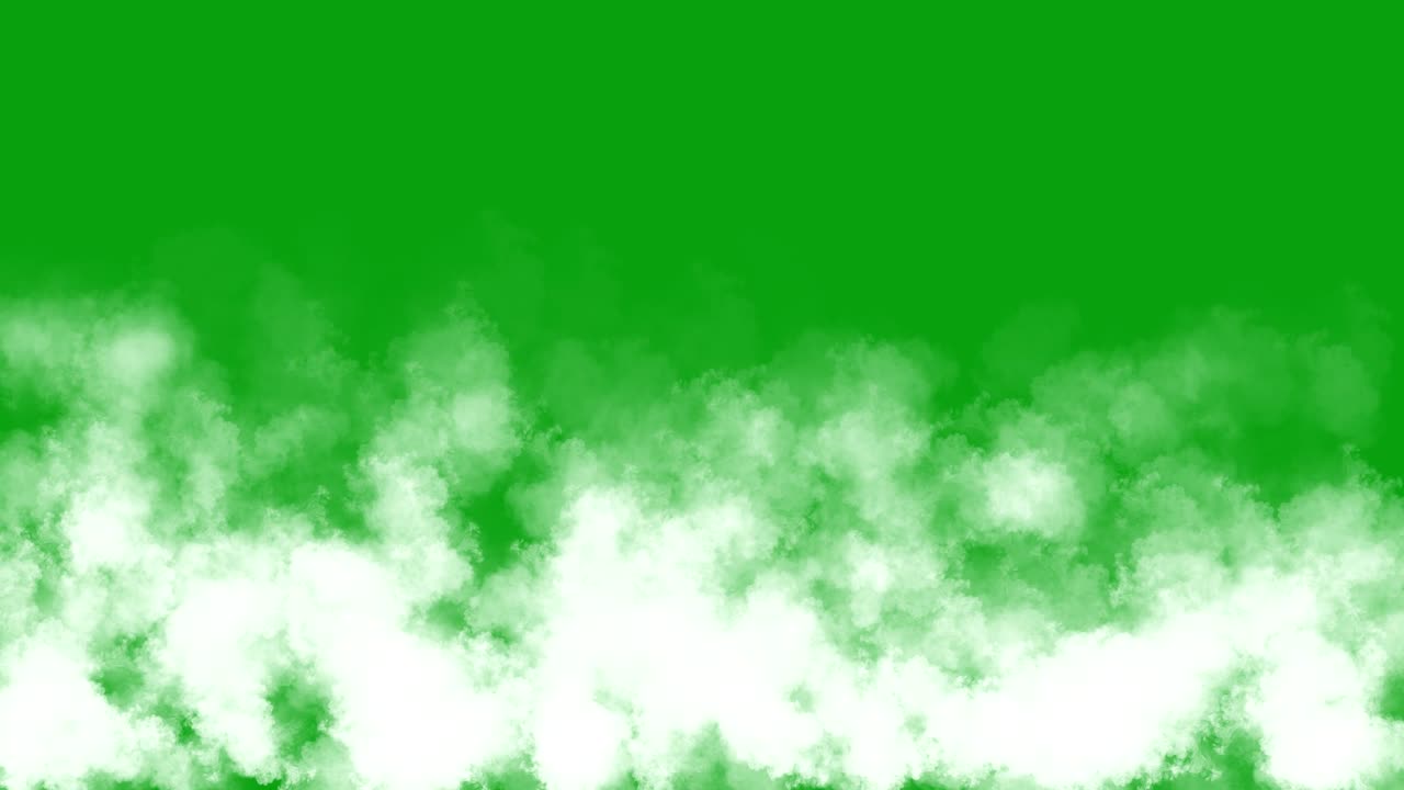 gráficos de movimiento de pantalla verde de humo blanco