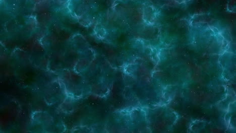 universo con estrellas voladoras y nubes azules