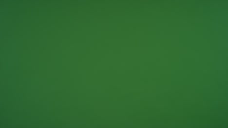 female hand making ok gesture on green screen