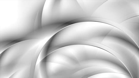 abstract silver grey wavy circles video animation