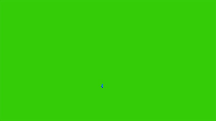 Animation of Water Cartoon on Green Background