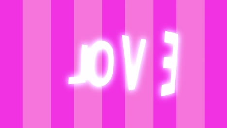 animación de texto de amor