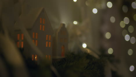 close-up of a cardboard christmas decoration with a star shape