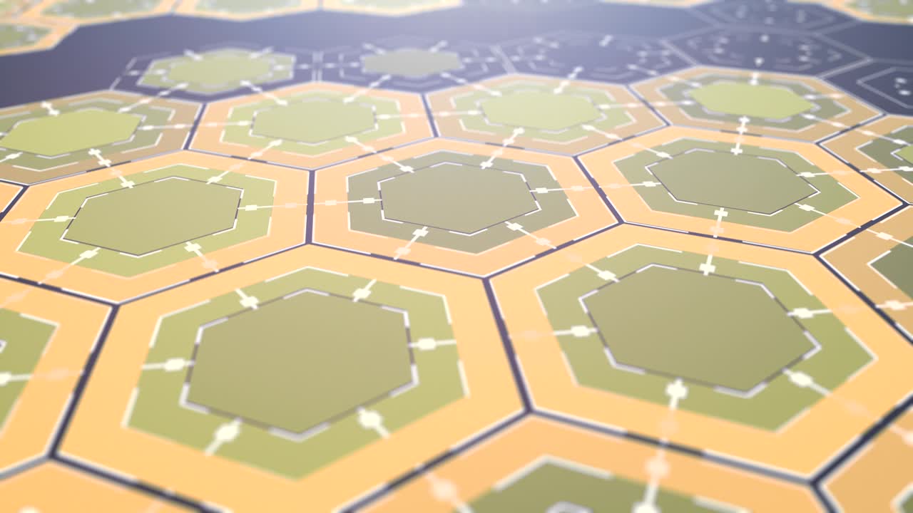 디지털 육각형 배경