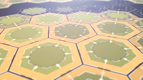 fondo hexagonal digital