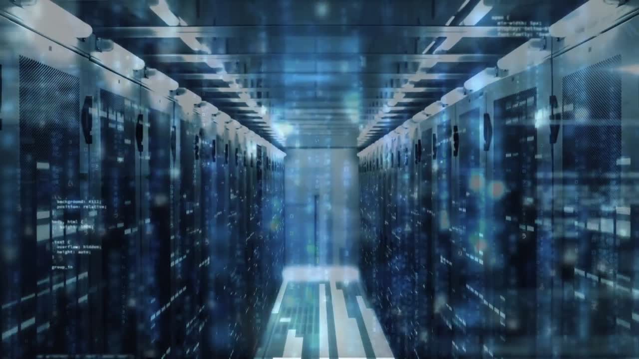 Animation of data processing and digital information flowing | Premium ...
