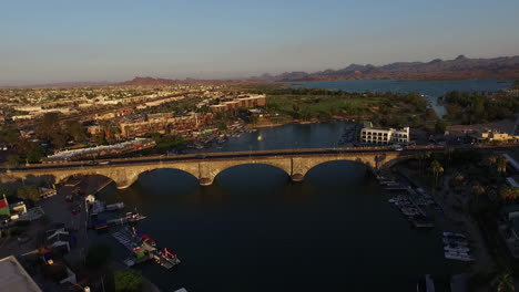 Aerial-Over-London-Bridge-In-Lake-Havasu-Arizona