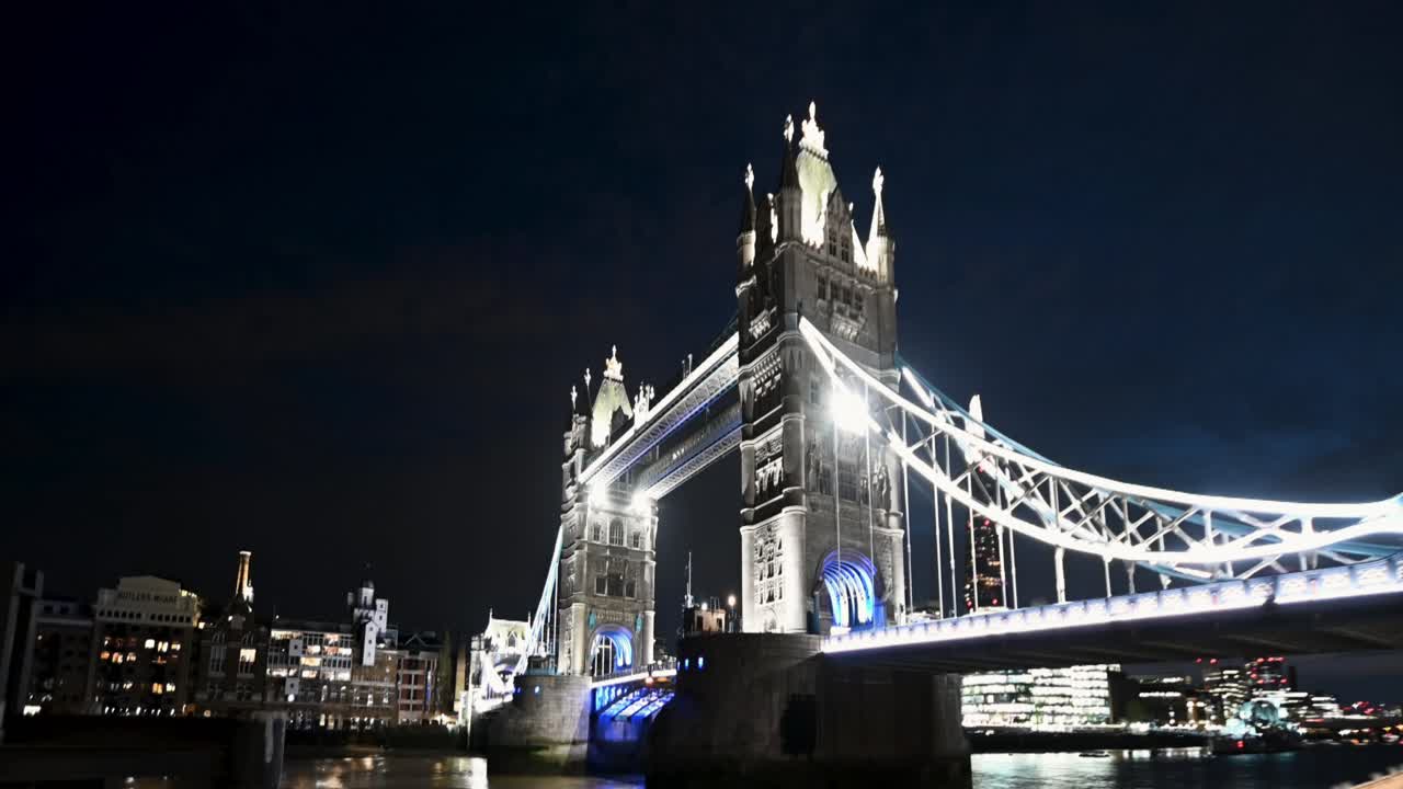 Looking South towards Tower Bridge in the Evening