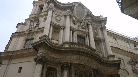 exterior of a baroque church in rome