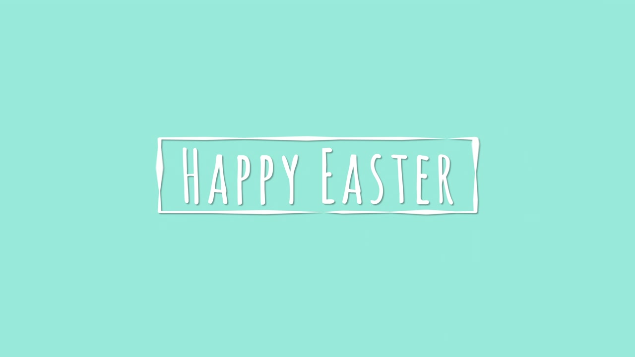 Buona Pasqua in cornice su gradiente verde