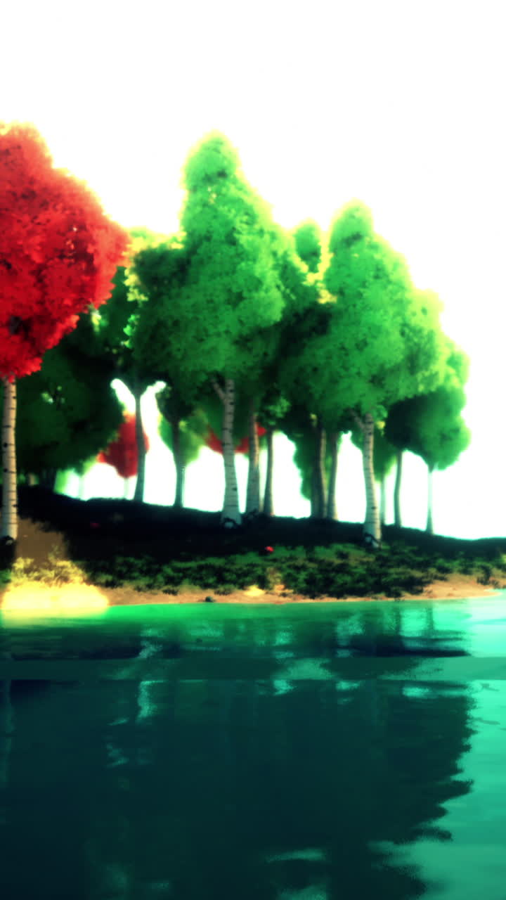 paisaje sereno de bosques y lagos