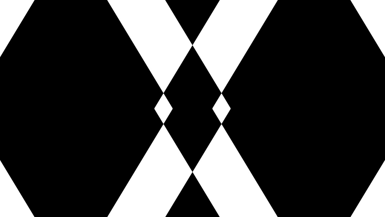 Mask of changing frame. Looping. 4K resolution.