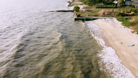 Drone-Volar-Sobre-La-Costa-Medio-Ambiente-Naturaleza