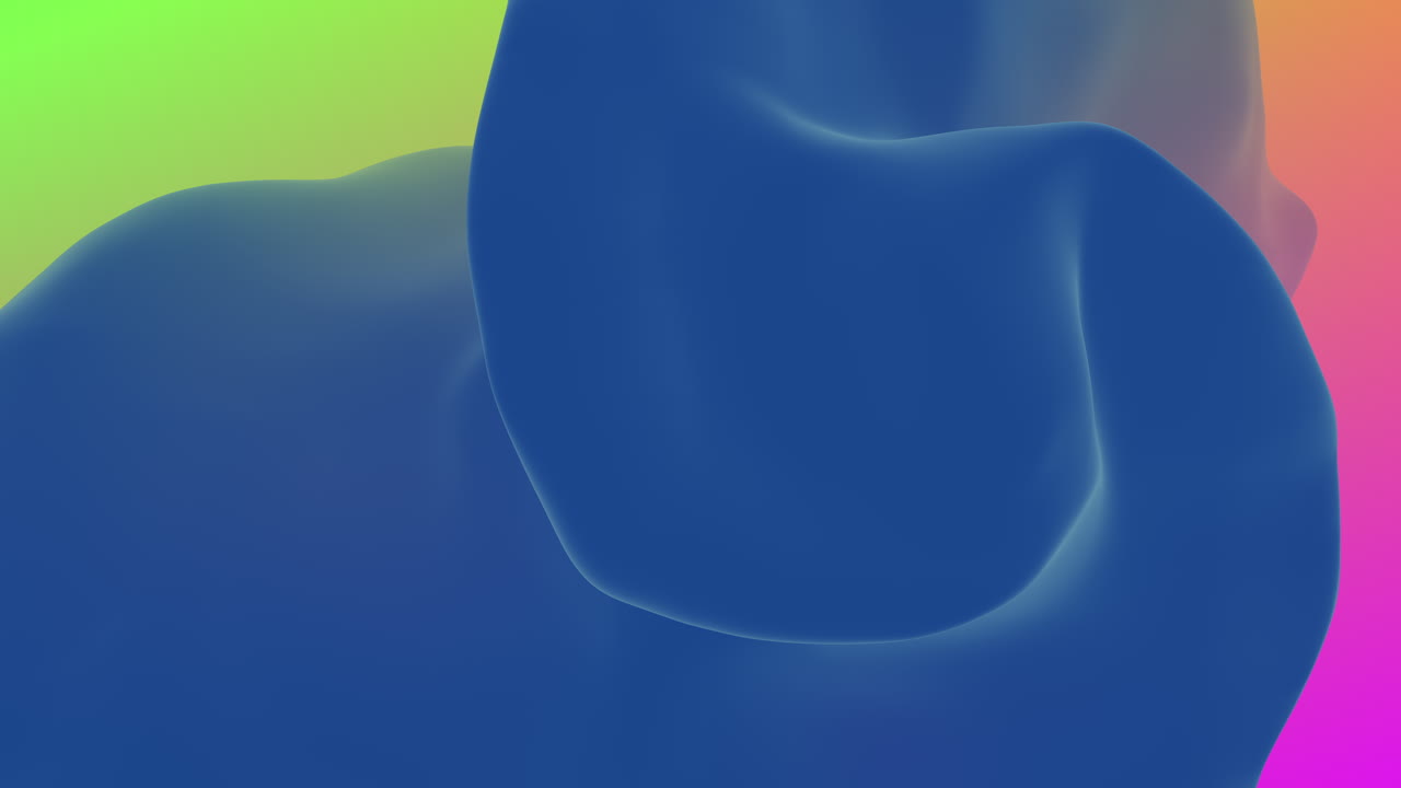 forma abstracta líquida colorida que fluye en el espacio
