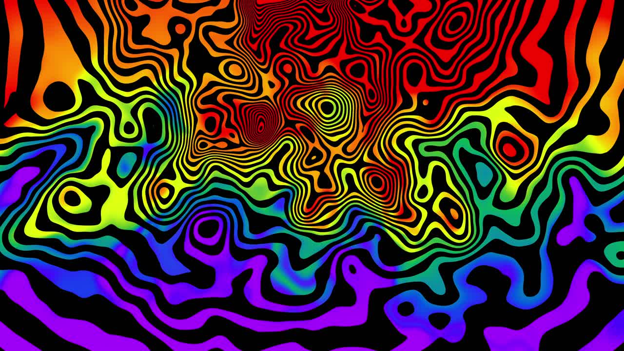 Abstract Background Psychedelic Spectrum: A Mesmerizing Fluid Rainbow with Swirling, Twirling Colors in Motion