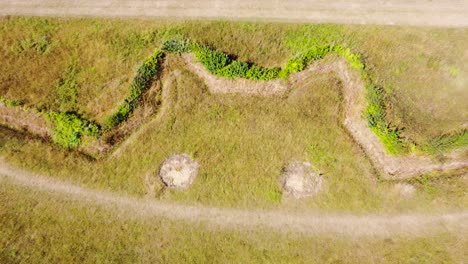 vista aérea del campo de murciélagos gigantes en natterer's wood, suffolk - tiro ascendente de drones