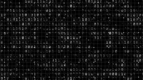 animation of data in dark background