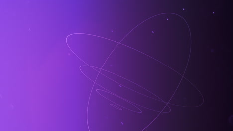 forma geométrica abstracta de movimiento con partículas en el espacio 5