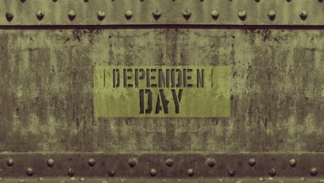 Text-Independence-Day-on-military-steel-background-with-green-texture