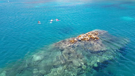 aerial-view-panoramic-of-a-rock-and-three