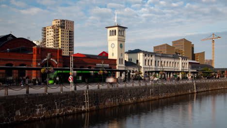 el lapso de tiempo de la estación central de malmo