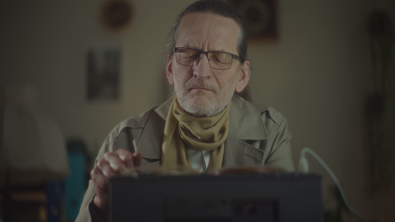 The Spy Listens to Discreet Recordings