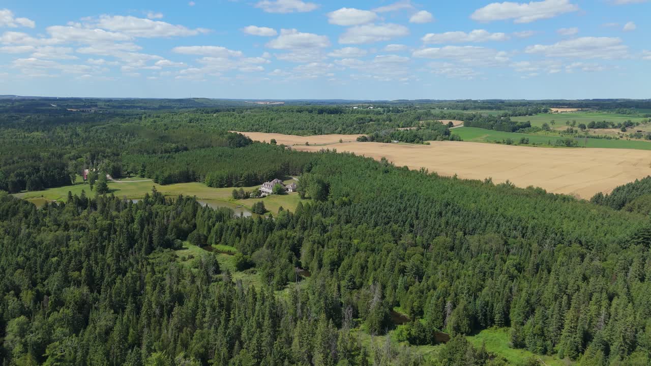 Luxury Estate with ponds for a private trout club and agricultural farm land in Alton, Caledon, ontario, Canada