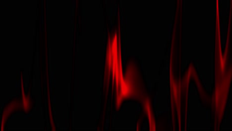 simulation of burning red crimson flames on black background