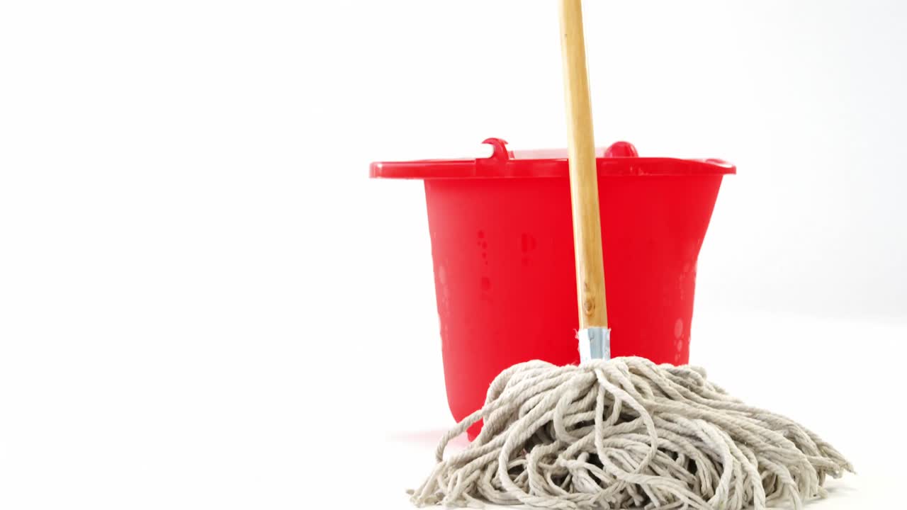 Mopping bucket with floor mop