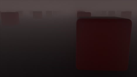 cubes in dense fog