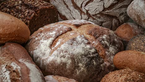 Freshly-baked-natural-bread-is-on-the-kitchen-table.