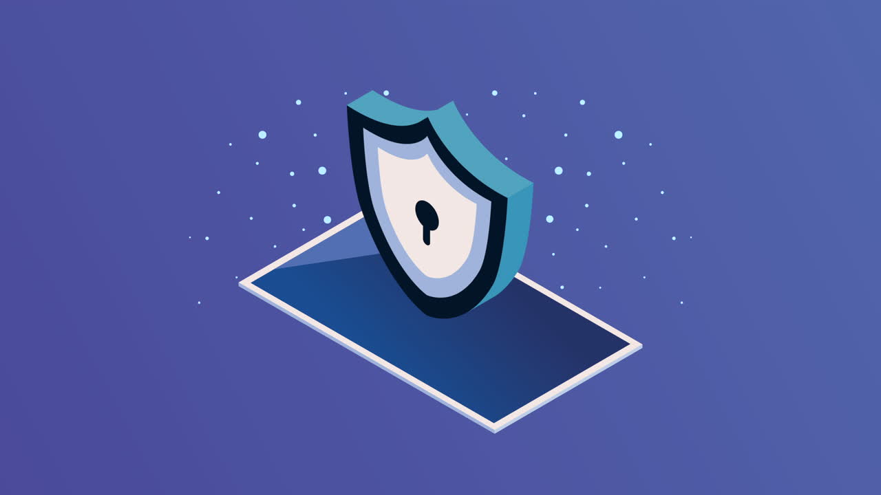 animación tecnológica del dispositivo de teléfono inteligente isométrico