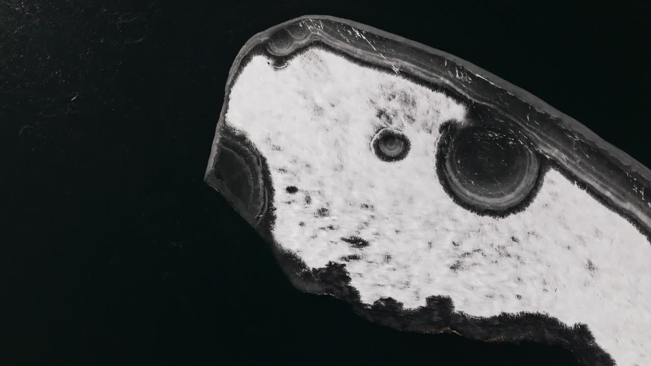 Pal&ugrave; or Palu alpine lake in winter season, Valmalenco in Italy